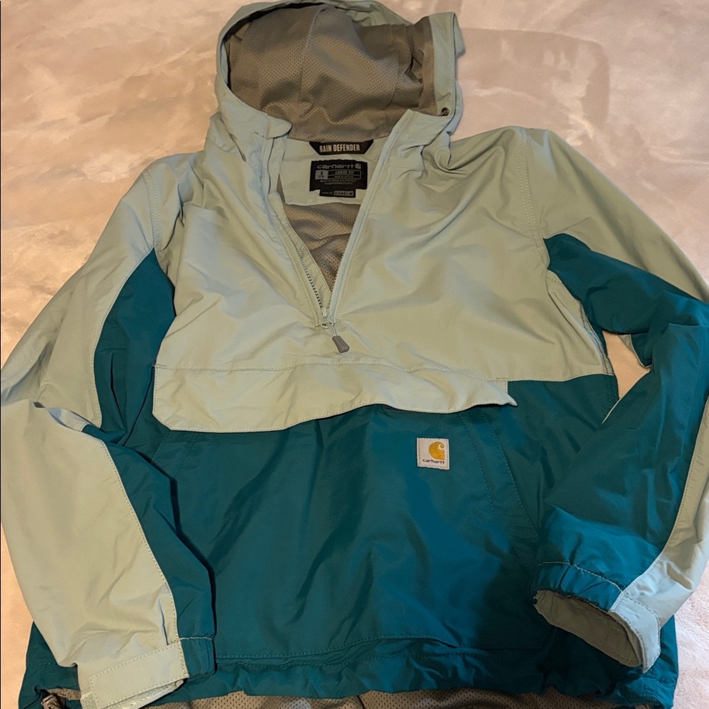 Carhartt Two-Tone Teal and Light Blue Jacket